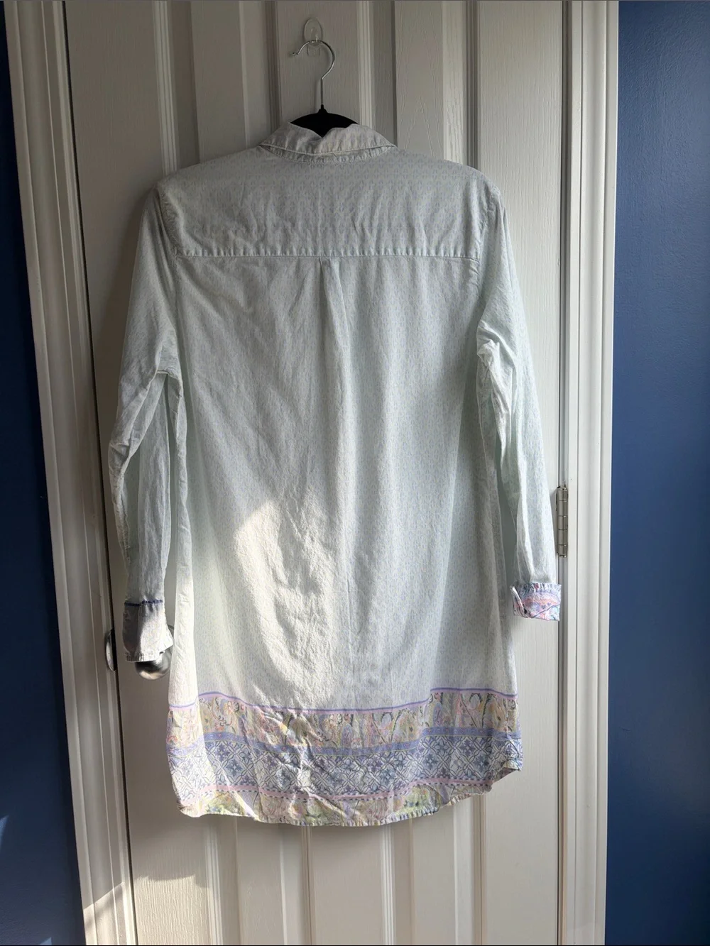 Victoria's Secret Floral Lightweight Long Sleeve Sleepshirt Dress Size M